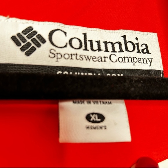 Columbia Off White/Orange Omni Shield Water Resistant Full Zip/Snap Closure XL - Picture 12 of 16